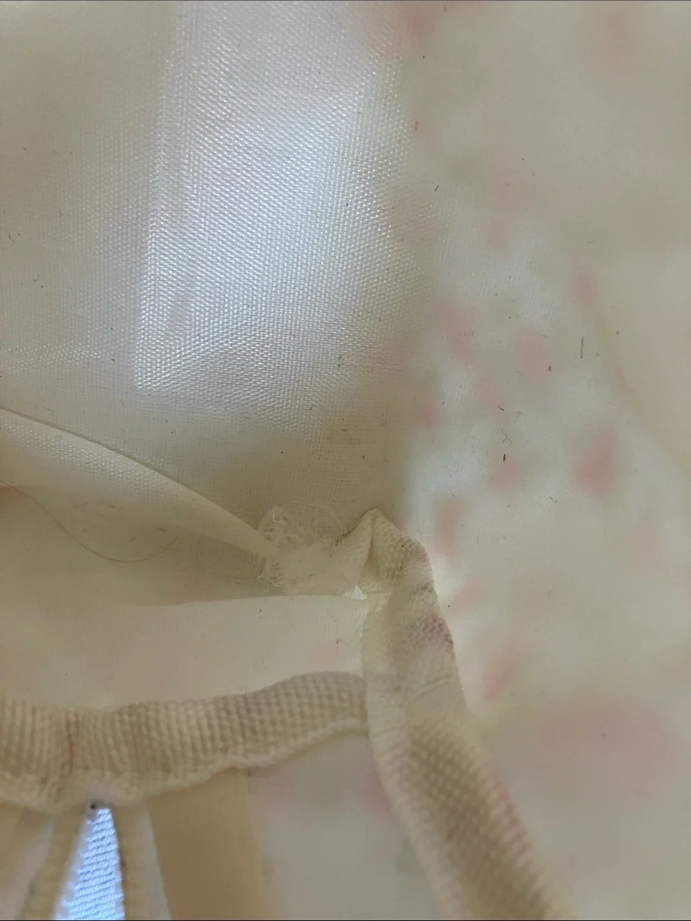 Floral Pink Canvas Cosmetic Pouch - Quilted Travel Bag